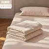 Sábana de una sola pieza nueva, no de algodón puro, 100% algodón, adecuada para dormir desnudo, popular en residencias estudiantiles, funda de edredón individual, adecuada para todas las estaciones