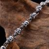 Atacado Prata de Lei S925 Fina 6mm colar de caveira moda retrô do velho personalidade tendência corrente de prata