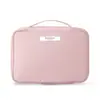 Maleta portátil de gran capacidad estilo ins para artículos de tocador, bolsa de maquillaje impermeable de mano, organizador de almacenamiento para cosméticos de viaje