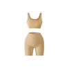 [Personalizado] Ropa de Yoga Clásica de Hilo Conjunto Deportivo de Dos Piezas Delgado de Secado Rápido Espalda Bonita Pantalones de Cintura Alta Control de Abdomen