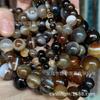 Pulsera de jade con ágata y flor de durazno, hecha a mano, con diseño de rayas de Ming, hecha a mano, con cuentas, accesorios de joyería