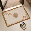 Alfombra de Piso Absorbente Moderna y Sencilla para Baño, Alfombrilla Antideslizante de Secado Rápido para Baño, Alfombra para Entrada de Dormitorio