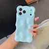 Funda Estéreo de Onda de Color Puro de Gama Alta Adecuada para iPhone 17 Pro Max Apple 16 Teléfono Móvil 14/13 Funda Suave 15