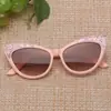 Nuevas Gafas de Sol Triangulares Europeas y Americanas para Niños Ojo de Gato Lindas Divertidas para Niños Moda Personalizadas Protectoras Solares para Exteriores Gafas de Sol Transfronterizas