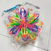 Pelota mágica telescópica luminosa grande pelota que florece pelota de contracción puesto de juguetes para niños al aire libre mercado nocturno suministro al por mayor