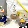 Celebriade da Internet Feio Fofo Pequena Bola de Carvão Chaveiro Desenho Animado Pelúcia Boneca Elfo Pingente de Bolsa Pingente de Carro Presente