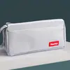 Bolsa de Lona para Lápices de Gran Capacidad Estuche Sencillo Caja de Papelería Bolsa para Lápices de Alto Valor de Color Estudiante Doble Capa Bolsa para Lápices Venta al por Mayor