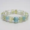 Pulseira de Cristal Pedra de Uva Natural Envelhecida Solo para Mulheres, Pulseira de Água-Marinha Fashion e Versátil Atacado