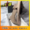 2026 Novo Estilo Coreano Simples e Elegante Cor Sólida Bico Fino Salto Agulha Zíper Lateral Botas Slim Botas Longas Botas Acima do Joelho para Mulheres