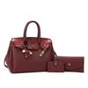 Bolso de Mano Retro de Moda Transfronterizo Bolso Platino para Mujer 2026 Nuevo Bolso de Hombro con Estampado de Piedra Lujo Ligero Bolso Cruzado Versátil