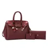 Bolsas Set de Múltiples Piezas Bolsa Madre e Hija Bolsa de Mujer Estilo Europeo y Americano 2025 Nuevo Patrón de Cocodrilo Bolso de Hombro Tote Bolso de Gran Capacidad Transfronterizo