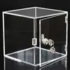 Caja acrílica con cerradura caja de exhibición tapa caja de almacenamiento transparente compartimento de vidrio orgánico caja de almacenamiento
