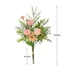 Ramo mixto de rosas de seda artificial para arreglo floral, decoración de sala de estar y mesa de comedor, accesorios de fotografía, arreglo floral atado a mano