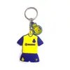 Llavero de Jersey Real Madrid Massey Neymar Levan Harland Llavero de goma suave de PVC Colgante Regalo