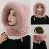 Gorro Cálido para Exteriores Pareja Invierno Polar Cortavientos Protección para Orejas Máscara Gorro Bufanda Integrado Ciclismo Gorro de Cazador Moderno
