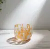 Venta al por mayor de fabricantes Tazas de Vidrio de Puntos Multicolor Personalizadas Estilo Retro Europeo y Americano Tazas de Cóctel Tazas de Vidrio para Jugo en Casa