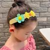 Diadema con velcro para niña, pegatina para cabello roto, flequillo de flores, accesorio para el cabello