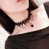 Accesorios transfronterizos para mujer, correa para el cuello, corte gótico, Spice Girl, cadena para el cuello, collar de encaje, gargantilla, cadena para clavícula, collar vintage