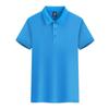 Camisa polo masculina e feminina de cor sólida com lapela e manga curta, camisa publicitária, roupas de trabalho com logotipo impresso, grupo de palavras bordadas, roupas para eventos de construção de equipe