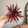 Tocado Rojo Retro de Lirio Araña Pinza para el Cabello de Flor Roja Tocado de Flor Estilo Chino Qipao Nuevo Estilo Antiguo Chino Accesorios para el Cabello de Kimono