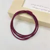 Goma Elástica de Alta Elasticidad Goma para el Cabello Simple Versátil Anillo Básico para el Cabello para Coletas Moños No Daña el Cabello Goma Cubierta Goma para el Cabello Mujeres