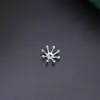Novo Suporte de Flor Oco DIY Galvanizado Tampa de Flor Acessórios de Grampo de Cabelo Estilo Antigo Coração de Flor Pequeno Material para Grampo de Cabelo Fabricante Atacado