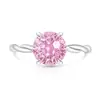 Anillo Retorcido de Piedras Preciosas Coloridas de Alta Venta en Transmisión en Vivo para Mujeres, Incrustado con Diamantes de Alto Carbono, Anillo Chapado en Oro, Envío Directo de Una Pieza