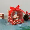 Caja de Empaque Personalizada para Manzanas de Navidad, Caja de Regalo para Dulces y Cupcakes, Caja de Frutas para Nochebuena, Caja para Pastel de Navidad