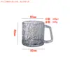 Taza de Vidrio con Asa para el Hogar, Taza para Bebidas de Jugo, Taza de Cerveza, Taza de Té para la Oficina, Vaso de Agua de Alto Valor