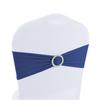 Oferta especial capa de cadeira para banquete de casamento cadarço sem laço flor de fivela decoração de encosto de cadeira fivela de diamante elástica fita de fio para encosto de cadeira