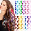 Cor peruca explosões peruca de cabelo cacheado imitação seda clipe peruca de cabelo cor aplique de cabelo atacado transfronteiriço