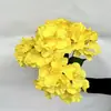 Hortensia Artificial de Cinco Cabezas con Hojas para Decoración de Paredes Florales, Realista y de Alta Gama, Adecuada para Bodas y Decoraciones de Salas de Estar en Casa