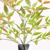 Planta Verde Artificial Nandina Bambú Ramo Nuevo Estilo Chino Decoración Interior Hogar Arreglo Floral Adorno Floral Planta Biónica Paisajismo