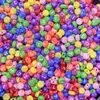 Cuentas de Letras y Números 0-9 de Colores, Cuentas Cuadradas Luminosas, Cuentas Redondas Planas, Material para Pulseras, Accesorios de Cuentas Sueltas Hechos a Mano para Bricolaje