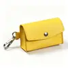 Porta-Cartões de Visita Genuíno em Couro Estilo Japonês com Impressão de Logo, Direto do Fabricante, Porta-Cartões Simples e Compacto com Fecho de Pressão