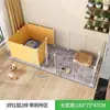Cerca para animais de estimação Isolamento para cães Combinação livre Interior Canil para cães pequenos com área sanitária Cerca doméstica Gaiola para cães
