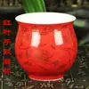 Taza de Té de Cerámica Taza de Doble Pared Juego de Té Gran Capacidad Taza de Té Kung Fu Antiescaldado Taza para el Hogar y la Oficina Taza de Maestro