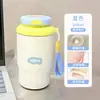 Taza isotérmica de doble boca con estampado de gatito y pez, suave y linda, transfronteriza, con cordón, adecuada para estudiantes, para ir al trabajo y para el coche, portátil y fácil de llevar