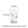 Novo Pingente Quadrado Borboleta Estéreo Estilo Chinês Prata de Lei S925 Material para Corrente de Clavícula Pulseira Acessórios de Prata DIY