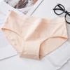 Ropa interior de algodón para mujer, entrepierna antibacteriana de algodón para niñas, bragas de algodón de verano finas de cintura media, simples, de color sólido para niñas