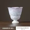 Juego de Té de Cerámica Cristalizada Cocida en Horno Kung Fu con Gaiwan Morado Degradado, Taza de Té, Tetera, Equipo para Preparar Té Estilo Chino para Uso Doméstico, Regalo