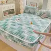 Colcha de pelo de conejo, forrada de forro polar de invierno, cálida cubierta de cama de forro polar coral, protector de colchón de nuevo estilo 2026, funda de sábana