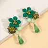 Pendientes de Flor de Gasa Más Vendidos Transfronterizos Populares de Temu Pendientes de Borlas Multicapa Pendientes Estilo Vacaciones de Verano en la Playa