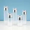 Botellas de plástico al vacío de 30-120 ml para crema facial, crema de ojos, crema de manos, loción corporal y protector solar - ideales para empaquetado de muestras, dosificación y portabilidad