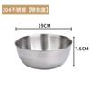 Panela de Ovo Doméstica de Aço Inoxidável 304 Aprofundada Panela para Assar Creme Mistura de Salada Prato Panela para Sovar e Amassar