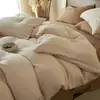 Conjunto de Quatro Peças em Algodão Lavado de Camada Dupla, Gaze, Grau Materno e Infantil Classe A, Algodão Puro Não Tingido, Gaze Macia, Conjunto de Quatro Peças 4