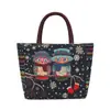 Bolsa de Mão para Mulheres, Bolsa de Maternidade, Bolsa Tote com Estampa Dupla Face, Bolsa Feminina para Sair, Bolsa de Armazenamento, Estilo Chinês Artístico