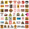 100 peças vendas quentes transfronteiriças placas de aviso adesivos à prova d'água grafite decoração de educação infantil capa de celular bagagem mesa