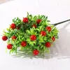 Simulación Cinco Ramas Fruta Pequeña Manojo Pequeño Espuma Árbol de Pimienta Año Nuevo Hogar Sala de Estar Decoración Propicia Fruta Propicia Fruta de Navidad
