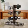 Rack de Armazenamento Simples em Cor Retrô Rack de Armazenamento com Acabamento em Madeira para Pulseira de Relógio Rack de Exibição de Joias para Balcão de Mesa